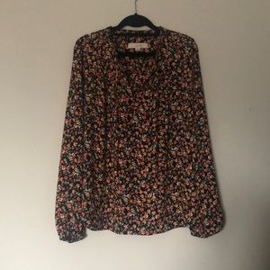 LOFT Floral Blouse